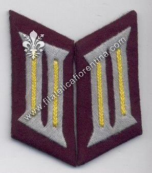 Mostrina Reparti Cavaleria modello 1936 - waffenfarbe giallo limone