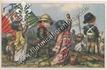 I bambini neri salutano romanamente... - Illustratore BERTIGLIA