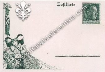 Cartolina propaganda tedesca con effige di Hitler