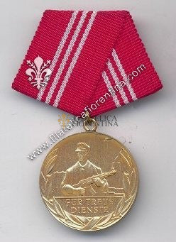 Medaglia per servizio nei gruppi di combattimento della milizia - DDR