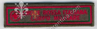 Scritta da petto Croce Rossa Italiana Corpo Militare - sfondo verde