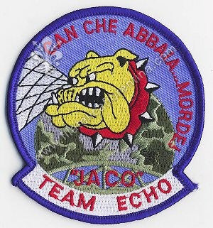 Distintivo TEAM ECHO - " CAN CHE ABBAIA...MORDE! " - JA CO