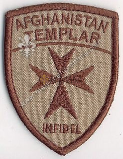 Distintivo AFGHANISTAN TEMPLAR - INFIDEL (con velcro)