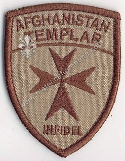 Distintivo AFGHANISTAN TEMPLAR - INFIDEL (con velcro)