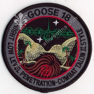 Distintivo GOOSE 18 - NIGHT LOW LEVEL PENETRATION - COMBAT TALON II STYLE