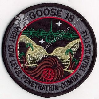 Distintivo GOOSE 18 - NIGHT LOW LEVEL PENETRATION - COMBAT TALON II STYLE