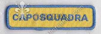 Distintivo con la scritta CAPOSQUADRA - a strappo