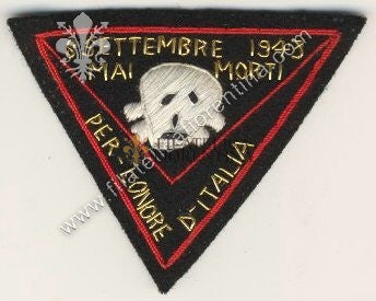 Distintivo 8 Settembre 1943 - Mai Morti - Per l'onore d'Italia