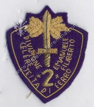 Distintivo della 2^ Divisione Celere - " TESTA DI FERRO " - EMANUELE FILIBERTO