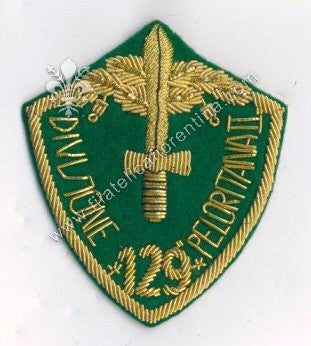 Distintivo della 129^ Divisione Peloritana II - Su fondo verde