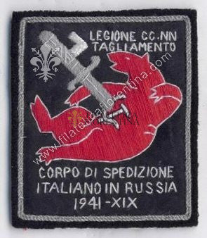 Distintivo del Corpo di Spedizione Italiano in Russia 1941 - XIX - " LEGIONE CC.NN. TAGLIAMENTO "