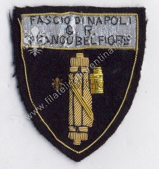 Distintivo del Fascio di Napoli G.R. - " FRANCO BELFIORE "