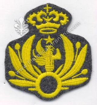 Fregio da  Ufficiale della Milizia della strada - su fondo grigio