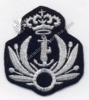 Fregio da sottufficiale della Milizia Portuaria- su fondo nero