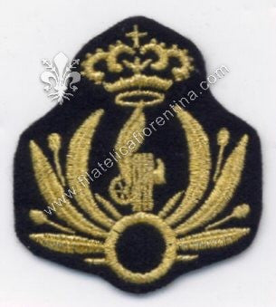 Fregio da Ufficiale della Milizia Ferroviaria  - su fondo nero