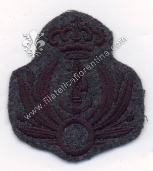 Fregio da milite della Milizia Portuale  - su fondo grigio verde