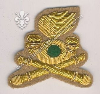 Fregio da  Ufficiale dei Reparti Artiglieria coloniale