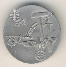 Distintivo della Festa del 1° Maggio 1936 - marcato NOWA NORDD. NICKEL & SILBERWAREN HAMBURG 39