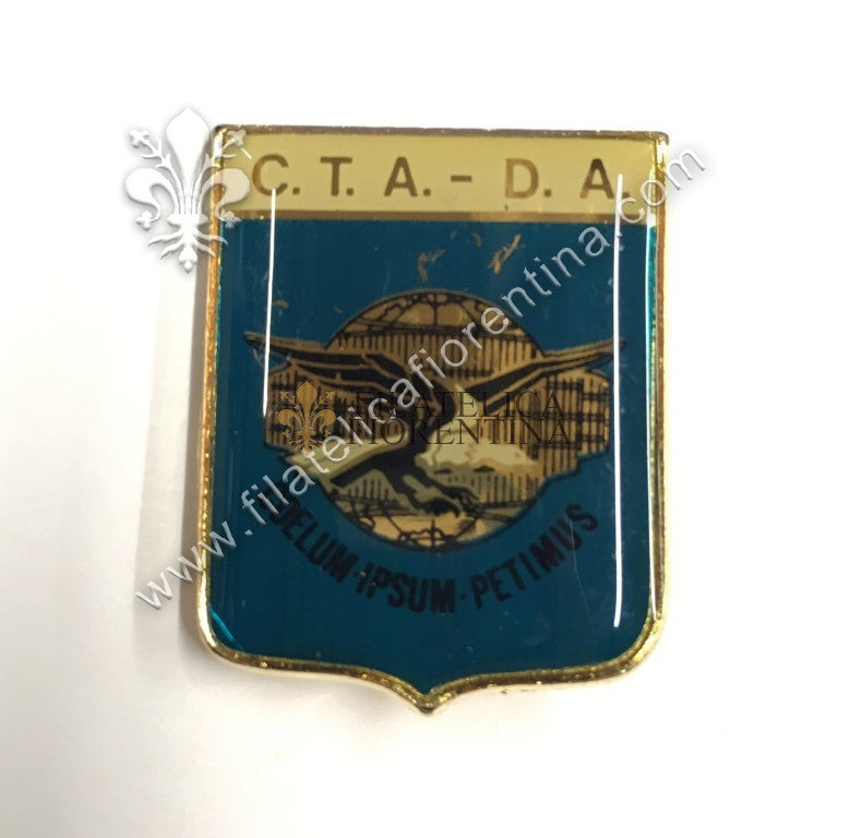 Distintivo Centro Tecnico Addestrativo - Difesa Aerea - Mod. vetrificato senza marchi