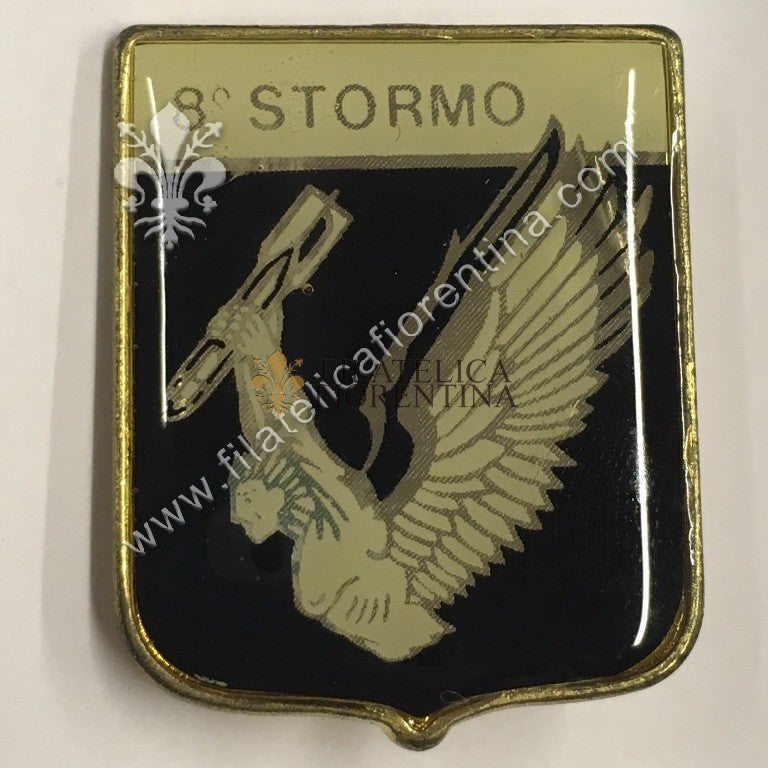 Distintivo dell' 8° Stormo - Mod. vetrificato no marcato