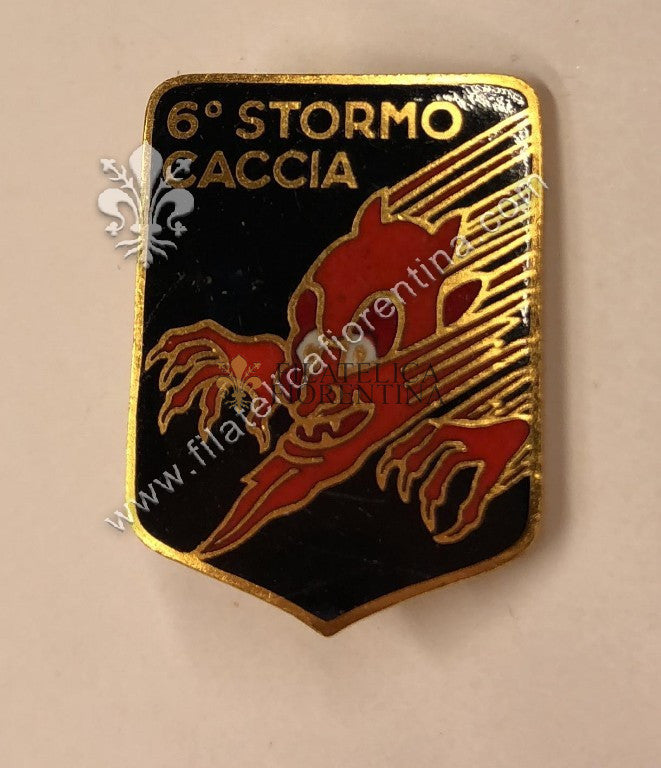 Distintivo del 6° STORMO CACCIA - in smalto marato S. Johnson