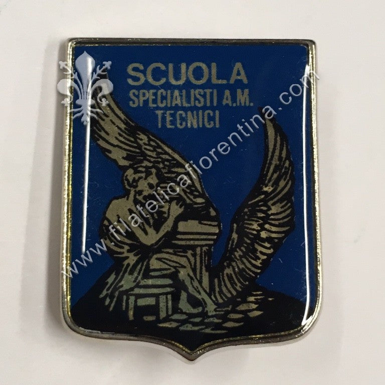 Distintivo della Scuola Specialisti A.M. TECNICI - Mod. vetrificato