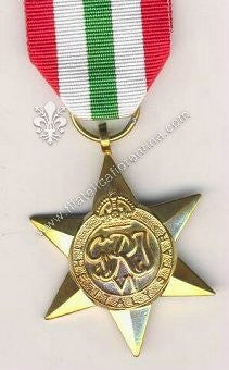 " The Italy Star " - modello dorato