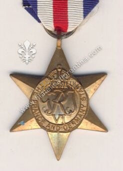 " The France and Germany Star " modello in bronzo - variante