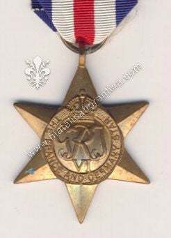 " The France and Germany Star " modello in bronzo - variante