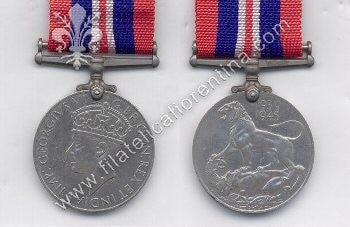 "   War Medal 1939-1945  " Giorgio VI°