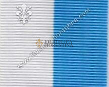 Nastrino azzurro e bianco Arma di Cavalleria