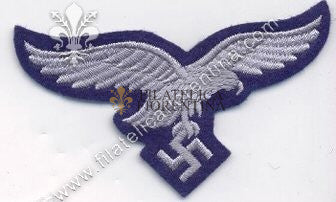Aquila da truppa su fondo blu
