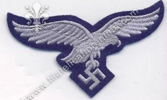 Aquila da truppa su fondo blu