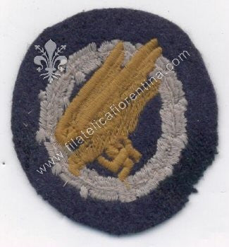 Brevetto da paracadustista fondo grigio blu