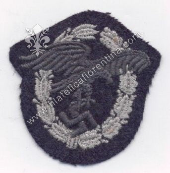 Brevetto da sottufficiale osservatore su fondo grigio blu