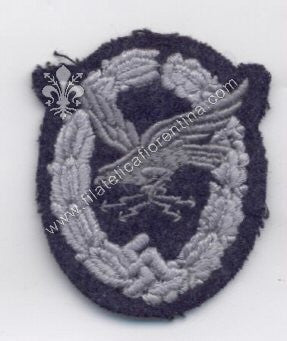 Brevetto da sottufficiale radiofonistra di bordo su fondo grigio blu