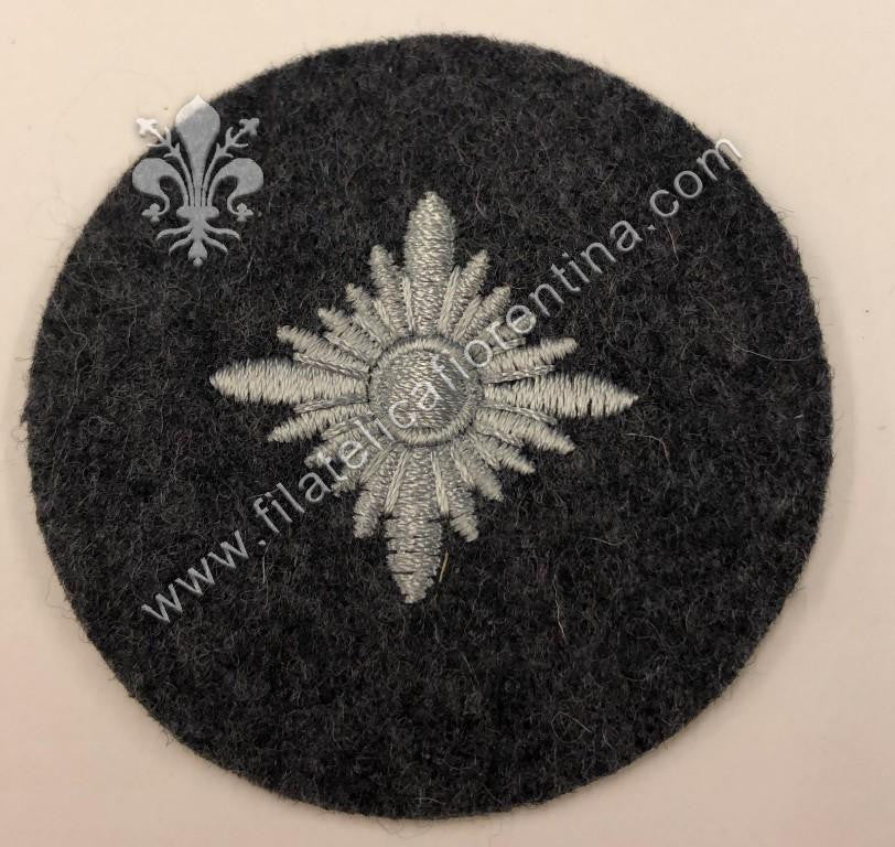 Grado da spalla da Soldato / Oberschutze - filo grigio su fondo grigio/blu