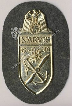 Placca da braccio NARVIK 1940 - Artiglieria Costiera della Kriegsmarine