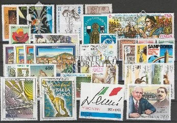 ITALIA - Annata completa 1991  ( 34 v )