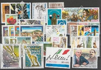 ITALIA - Annata completa 1991  ( 34 v )