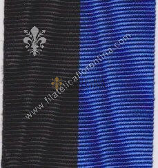 Nastrino blu e nero per Camicie Nere / Reparti automobilistici / Bande Coloniali