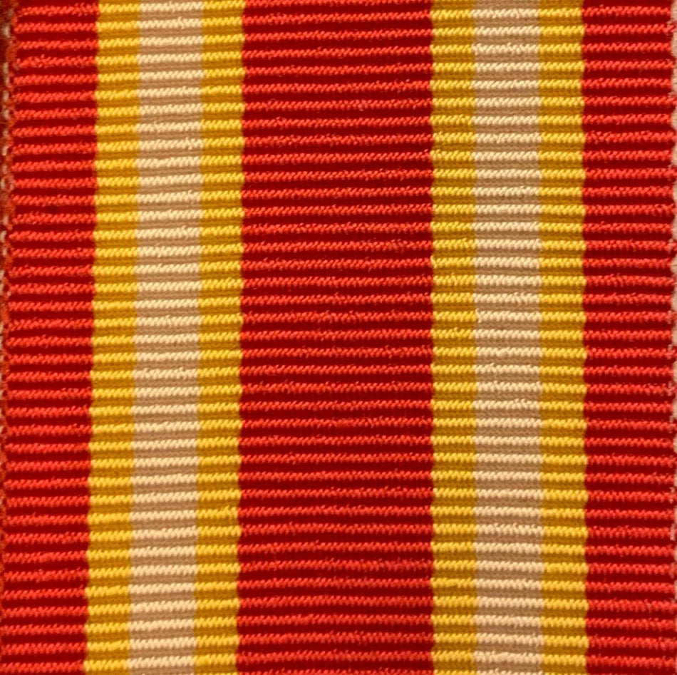 Nastrino per la medaglia Pontificia commemorativa della battaglia di Castelfidardo 1860