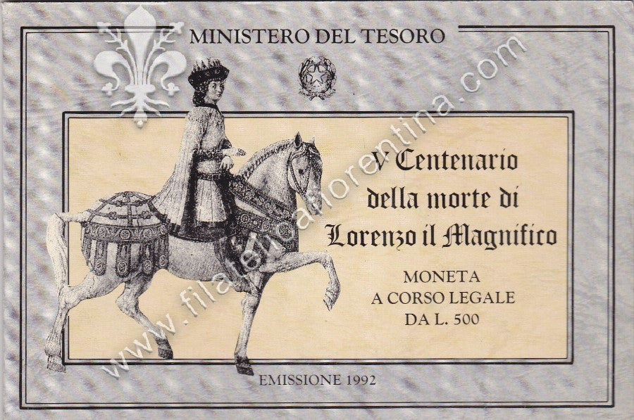 449 - V° Centenario della Morte di Lorenzo il Magnifico