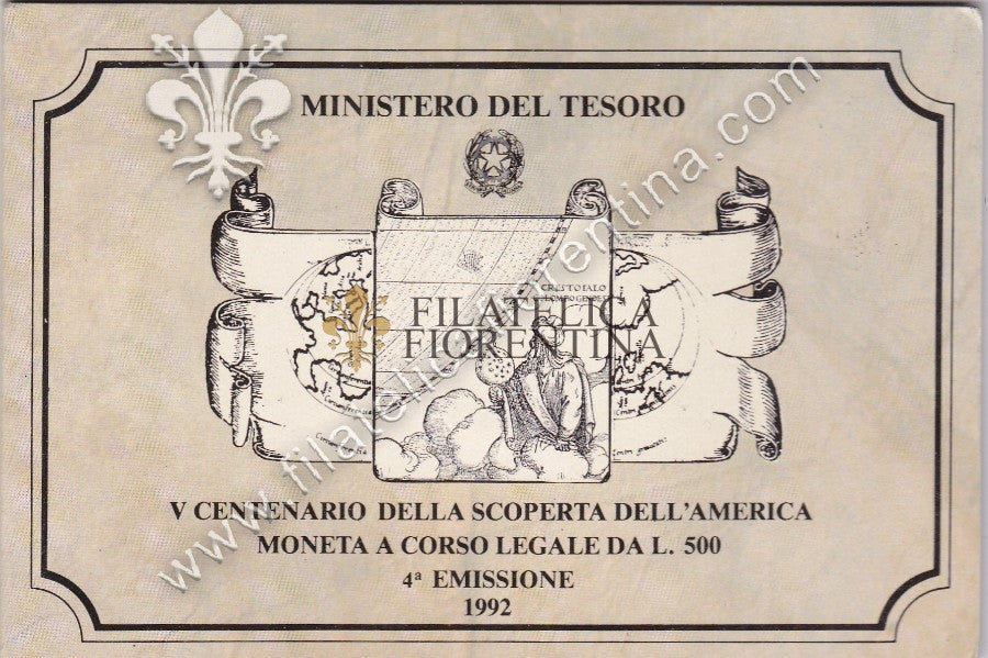 450 - V° Centenario della scoperta dell'America - 4^ Emissione