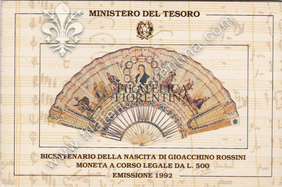 452 - Bicentenario della nascita di Gioacchino Rossini 1792/1992
