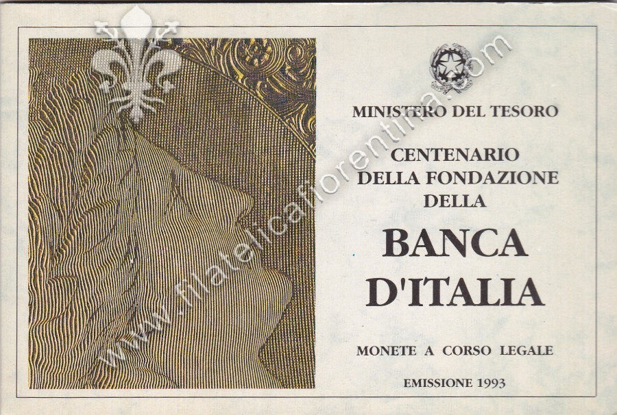 457 - Centenario della Fondazione della Banca d'Italia 1993