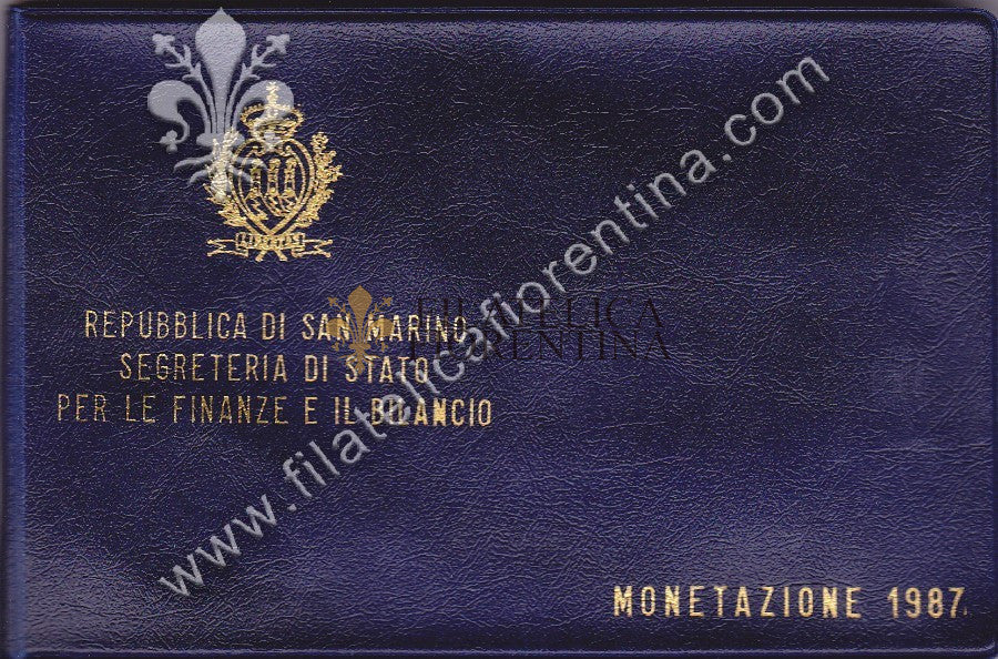 Serie Divisionale 1987 - XV° Anniversario nuova moneta