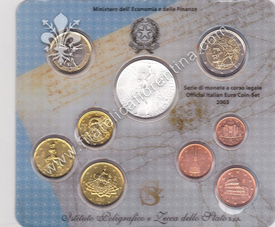 Serie Divisionale 2003 - con 5€ argento