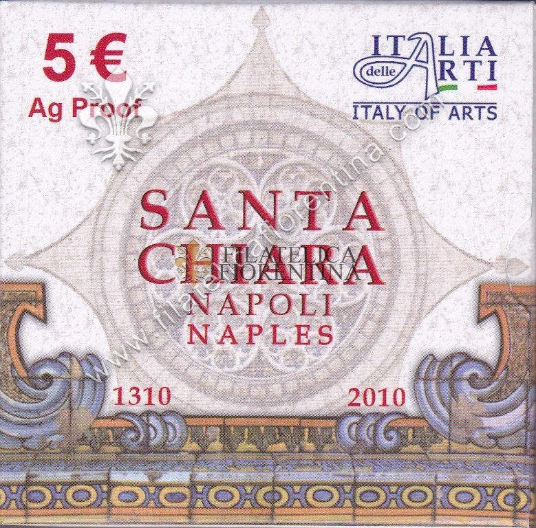 Italia delle Arti - Santa Chiara (Napoli) 5 Euro 2010