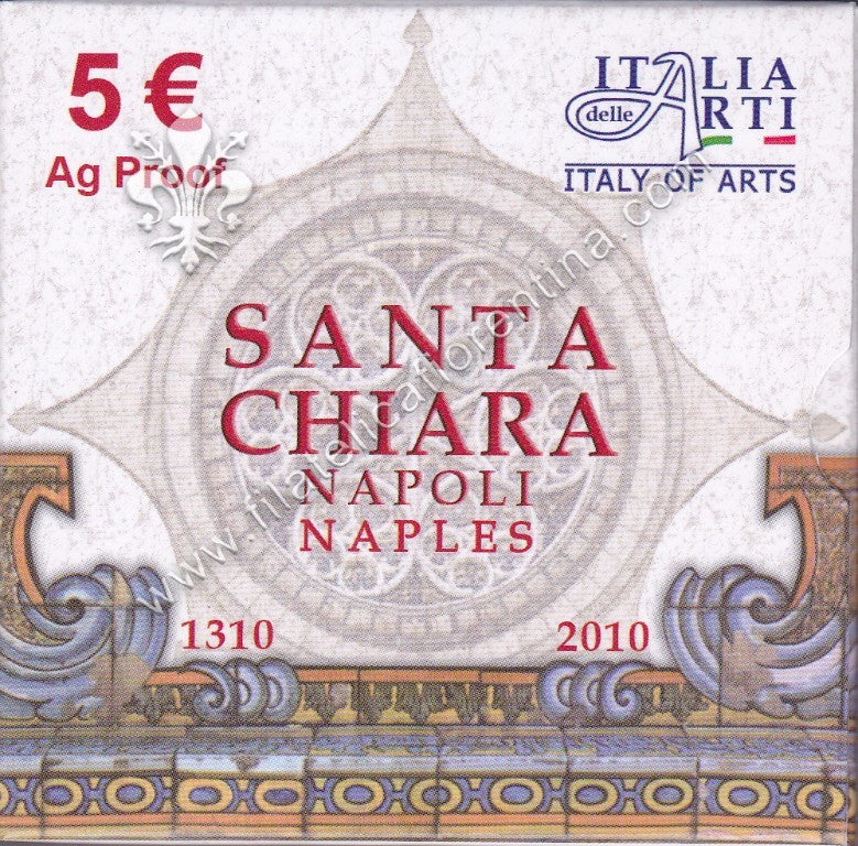 Italia delle Arti - Santa Chiara (Napoli) 5 Euro 2010
